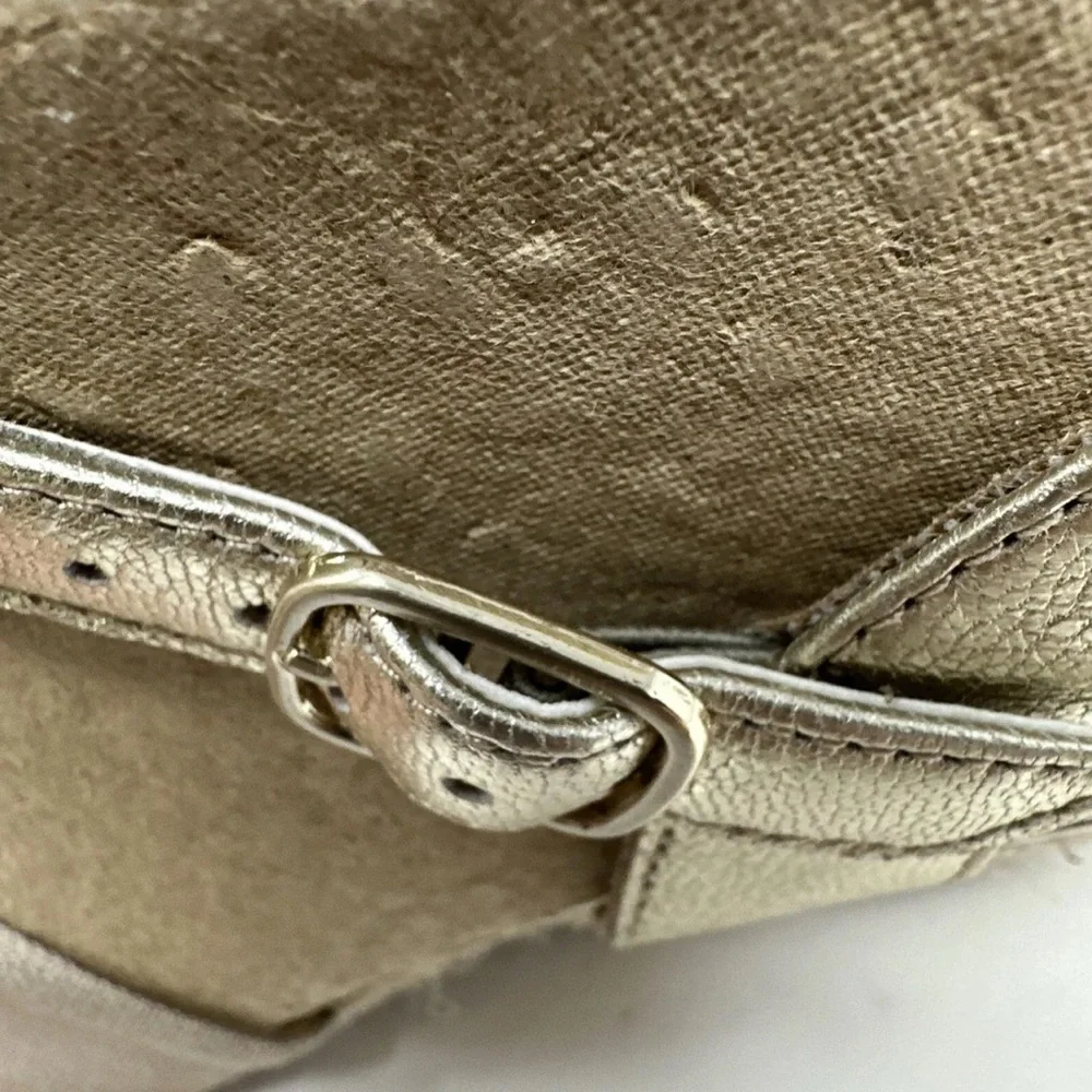 CLARKS Margee Beth Espadrille Wedge Sandal‎ Ankle Strap in Natural Size 6.5